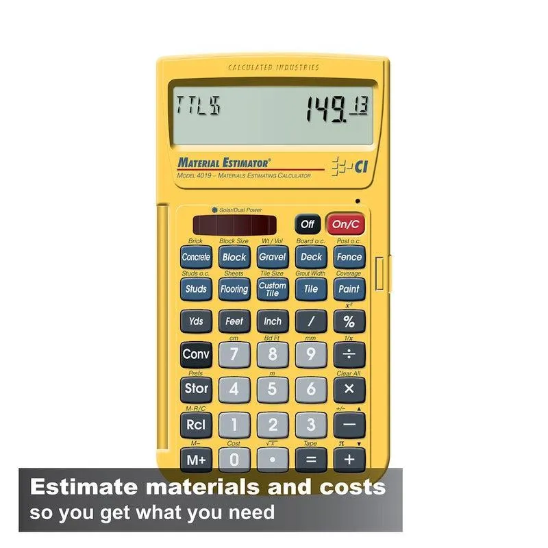 4019 Material Estimator™ - Image 2