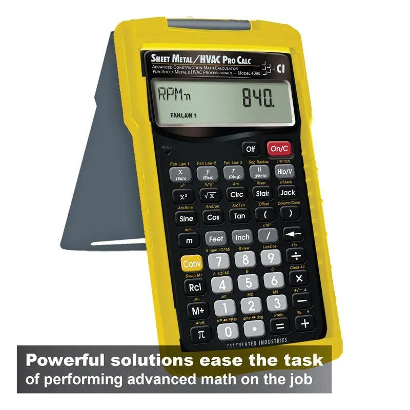 4090 Sheet Metal/HVAC Pro Calculator - Image 3