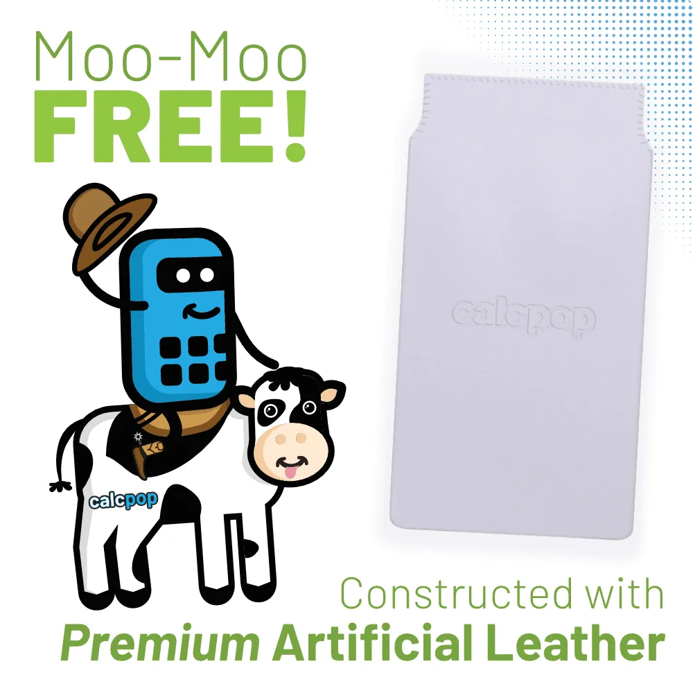 CalcPop Faux Leather Cover compatible with the BA II Plus Professional Financial Calculator