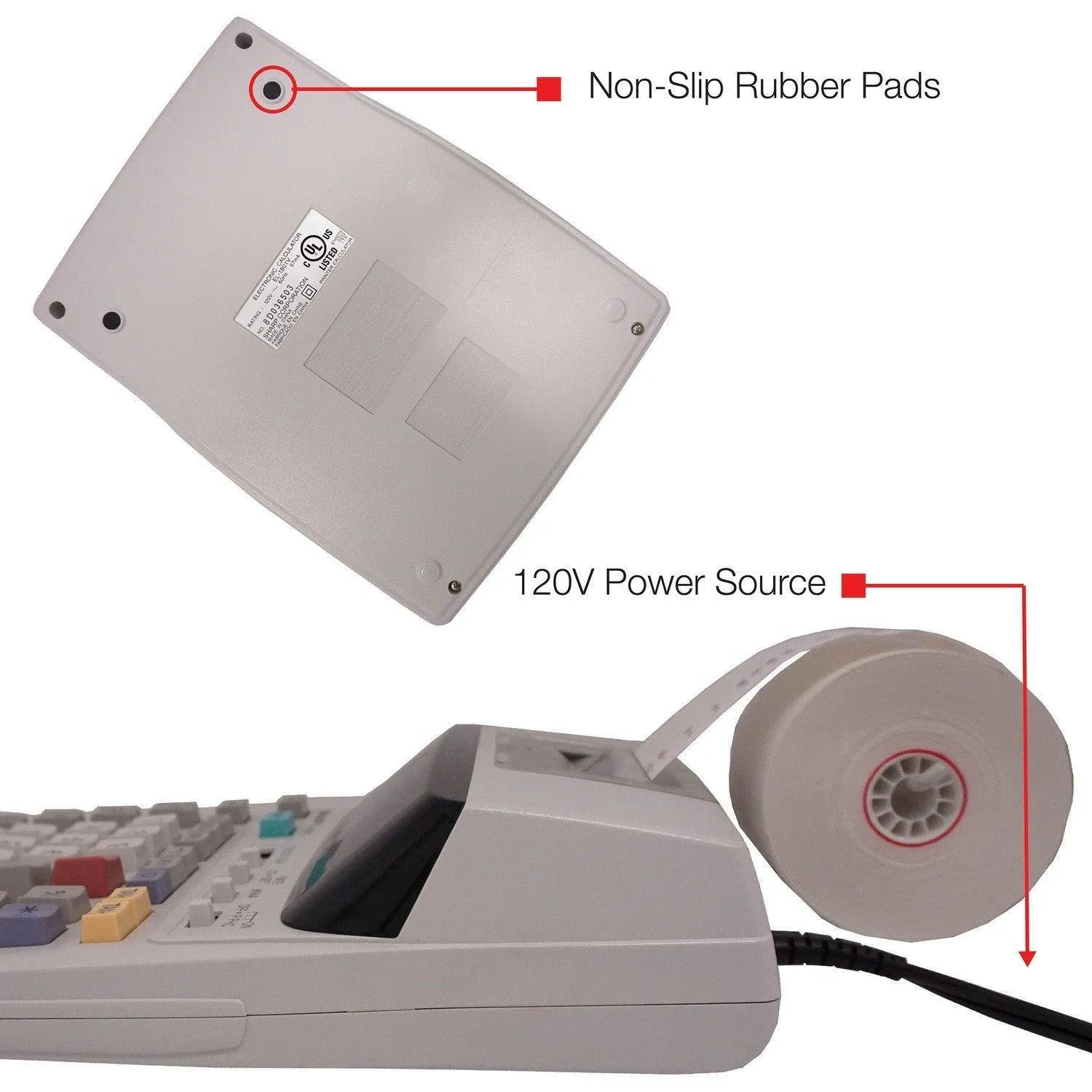 Sharp EL-1801V - 12 Digit Compact Printing Calculator - Image 4