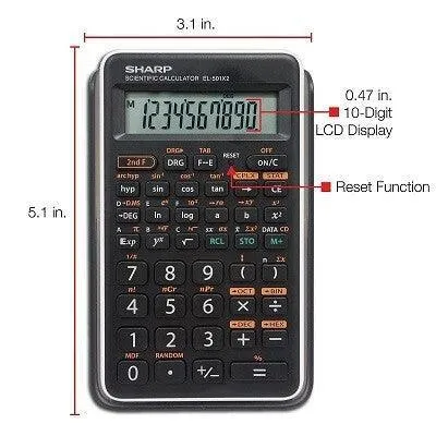 Sharp EL-501X2BWH - Scientific Calculator - Image 4