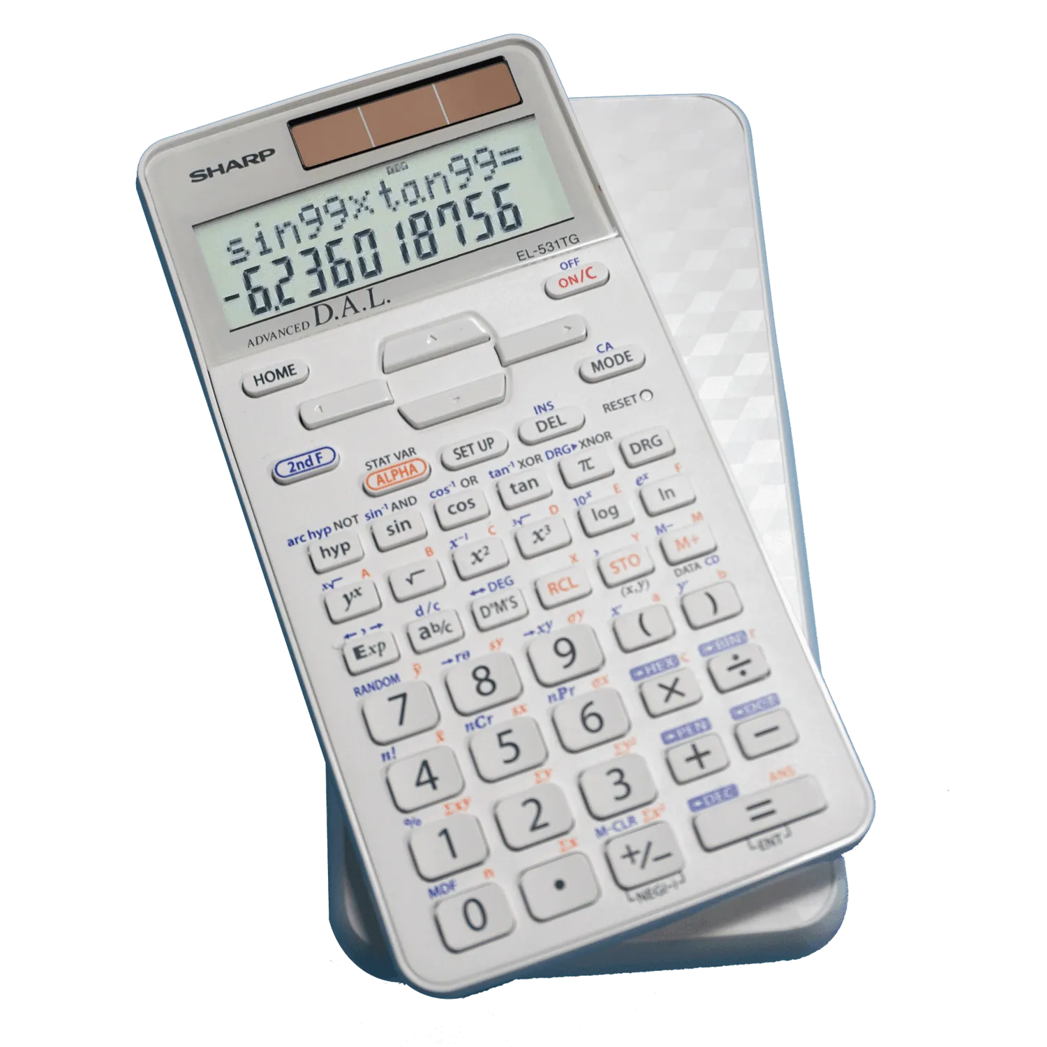 Sharp EL-531TGBDW - Scientific Calculator with 2 Line Display - White - Image 2