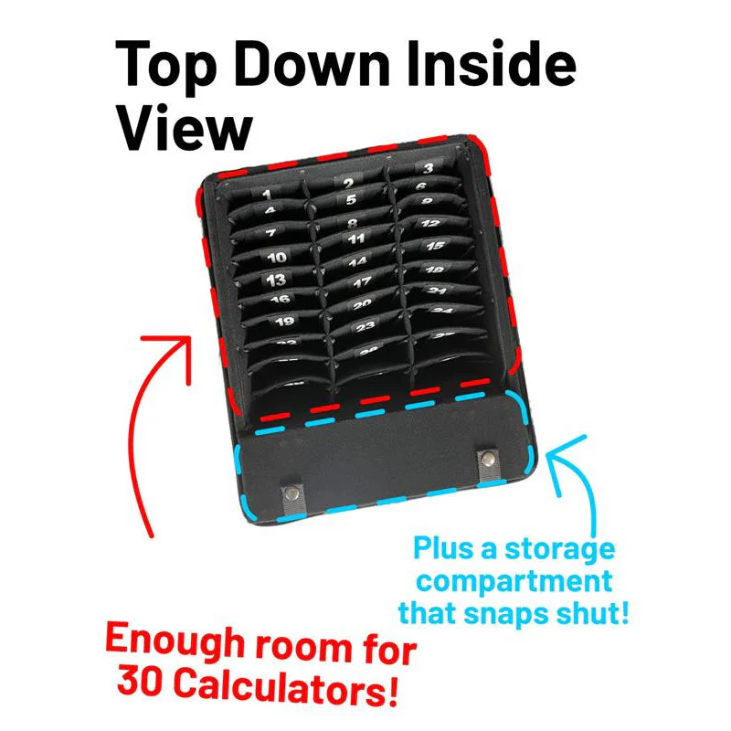 Graphing Calculator Storage Case - Stores up to 30 Calculators! - Image 3