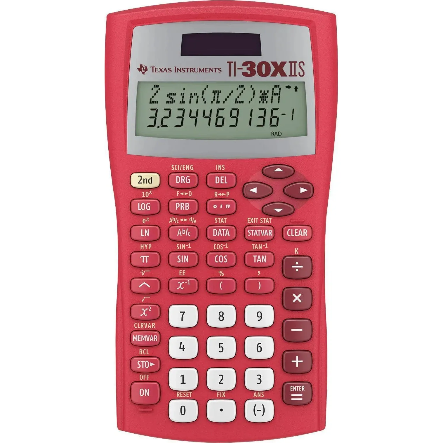 TI-30XIIS Scientific Calculator - Red - Image 2