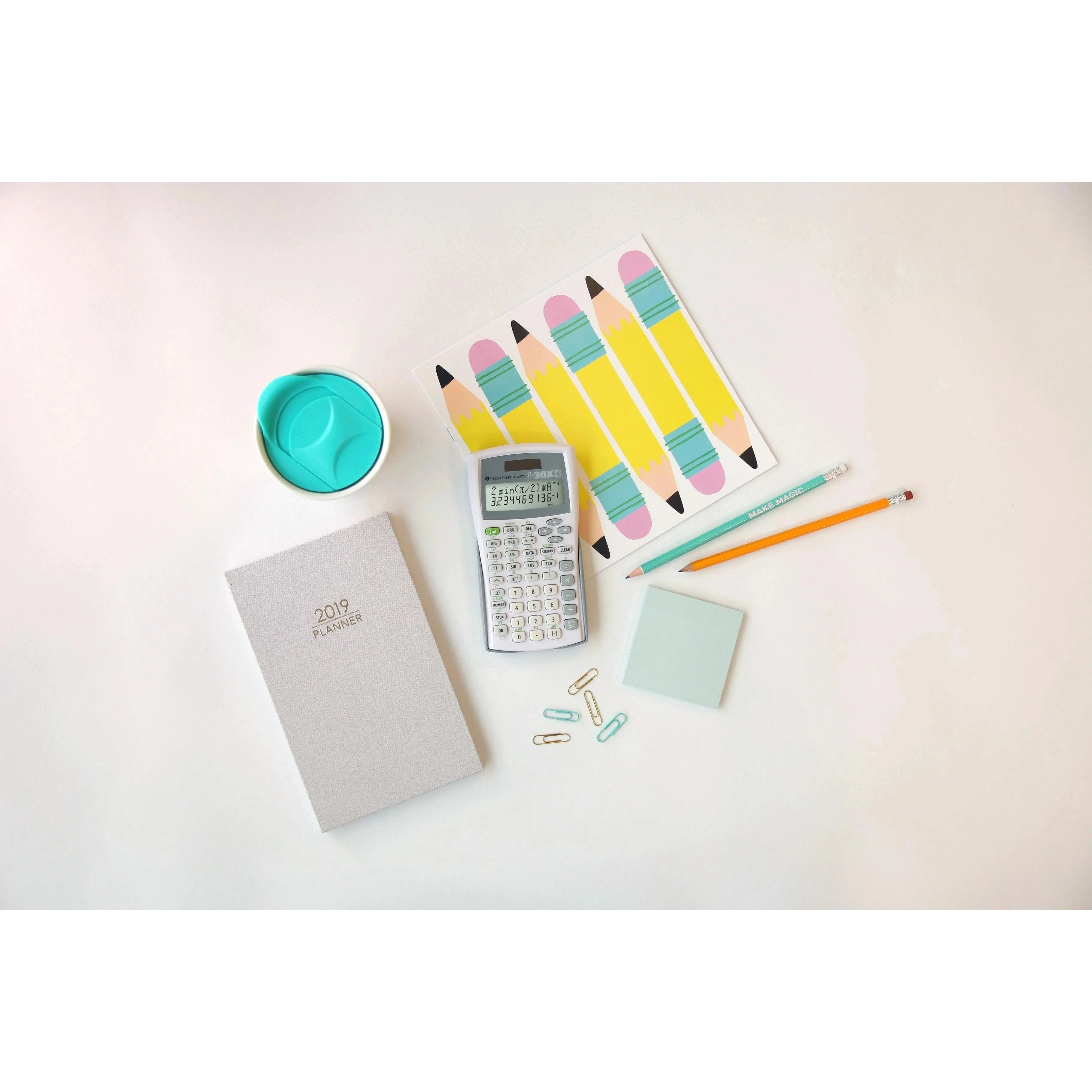 TI-30XIIS Scientific Calculator - White - Image 9