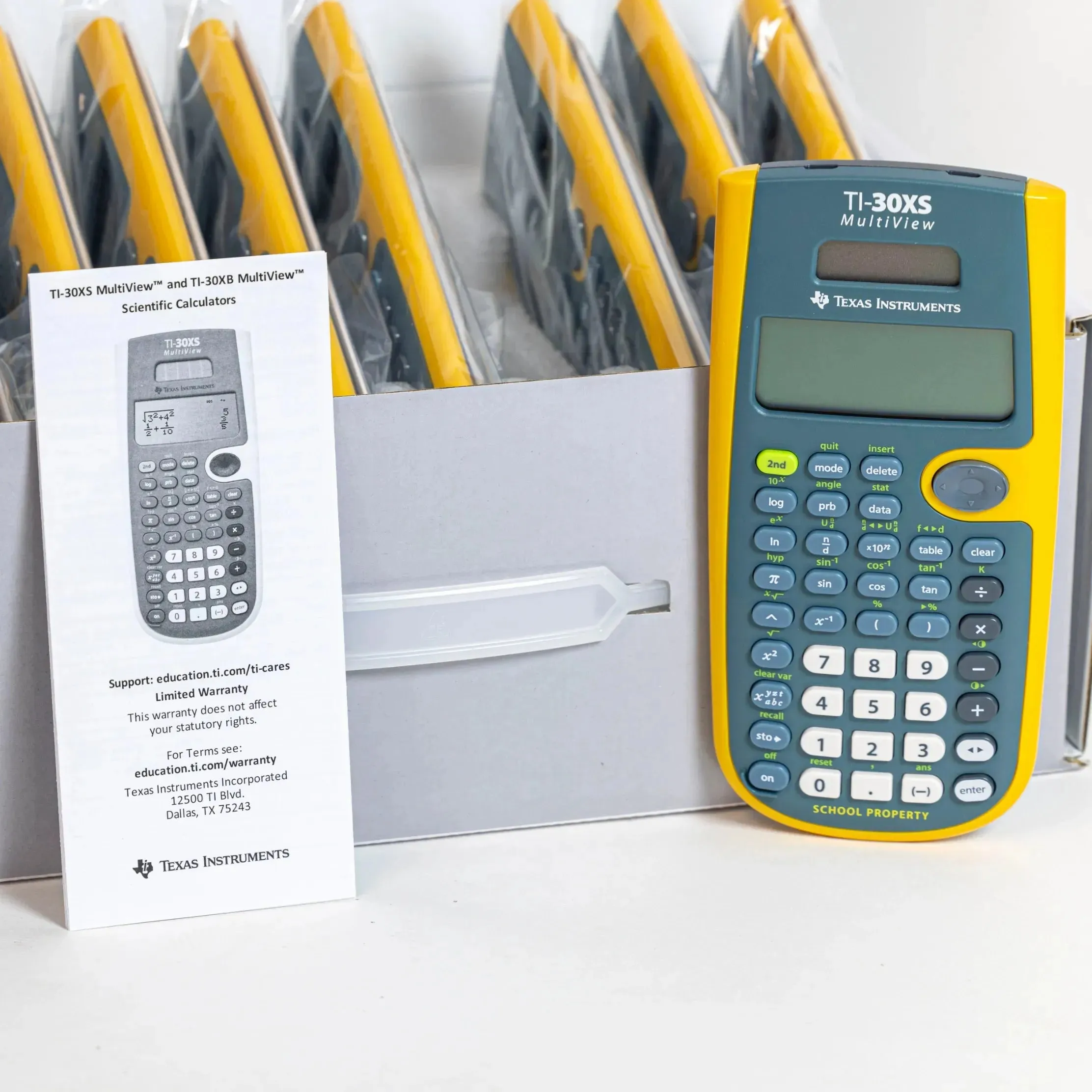Texas Instruments® TI-30XS MultiView™ Teacher's Pack of 10 - EZSpot Yellow - Image 3