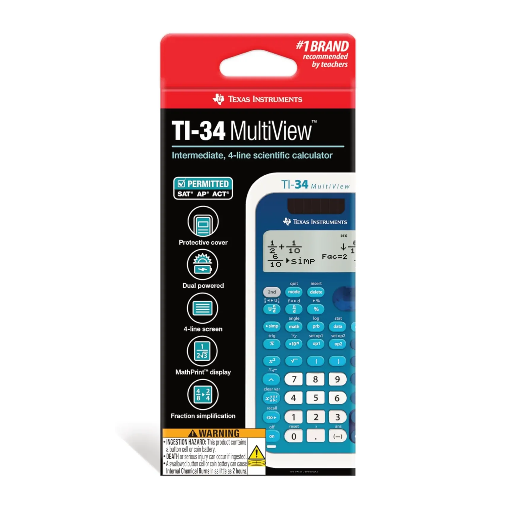TI-34 MultiView Scientific Calculator - Image 3