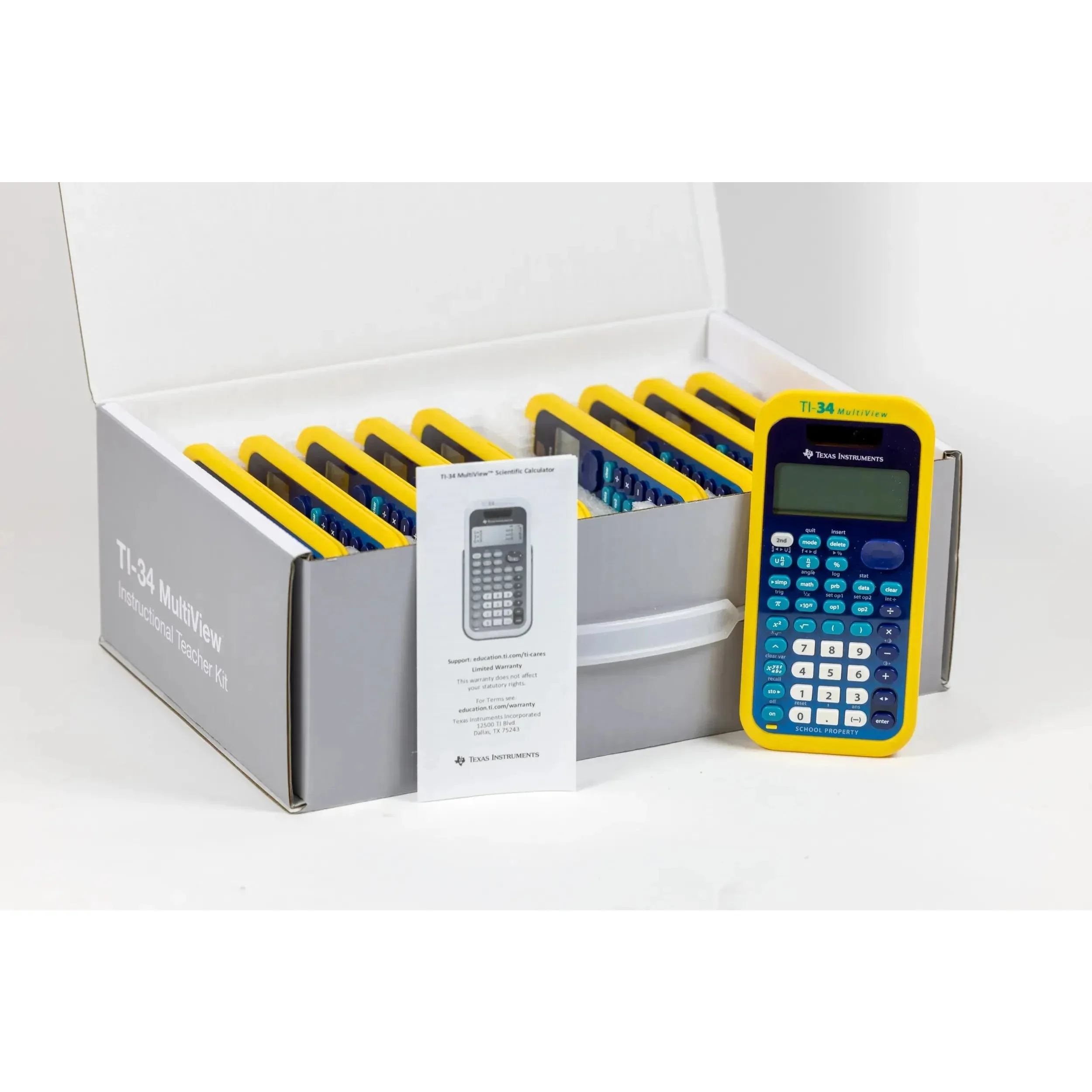 TI-34 MultiView Teacher's Pack of 10 - EZSpot Yellow - Image 11