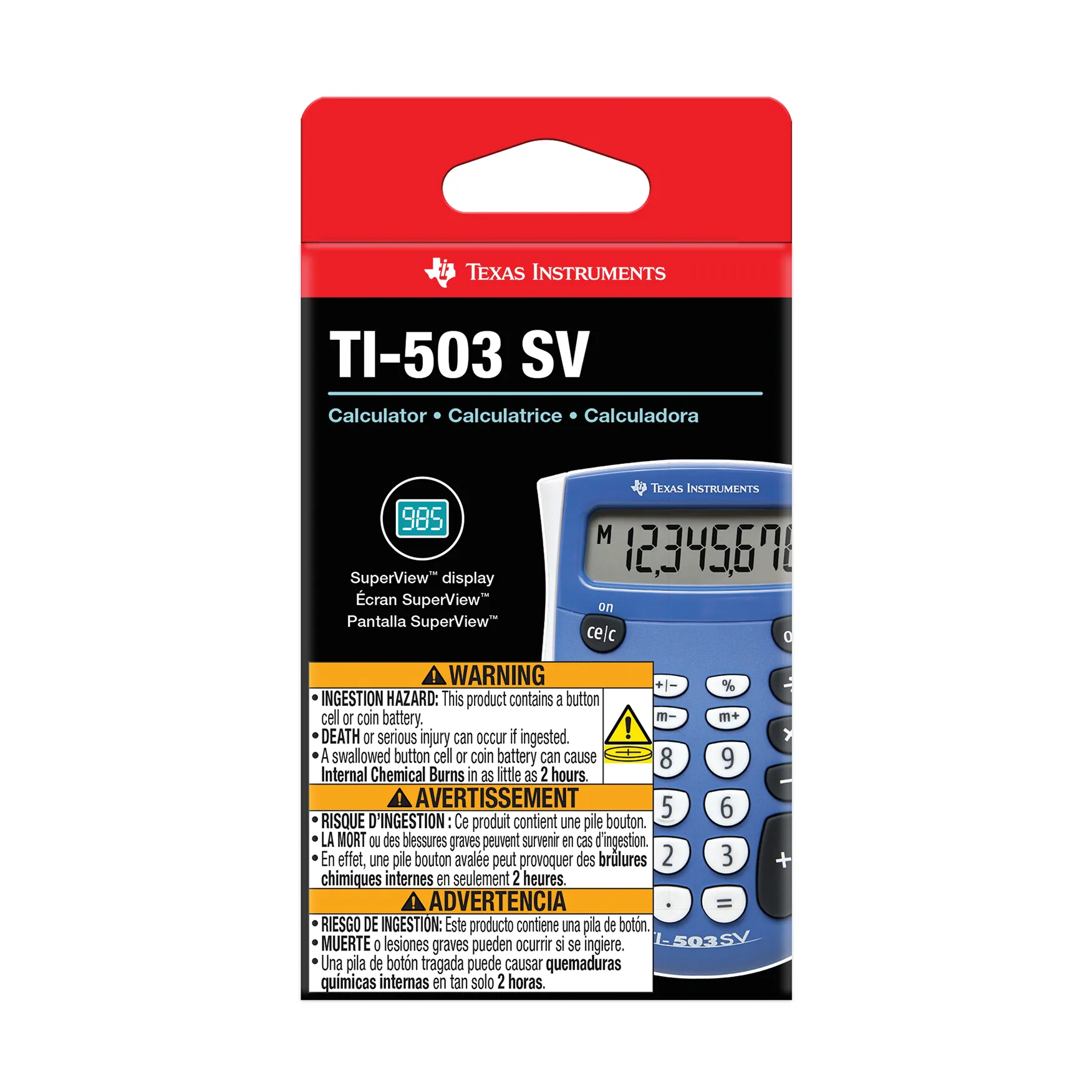 TI-503 SV Basic Calculator - Image 3