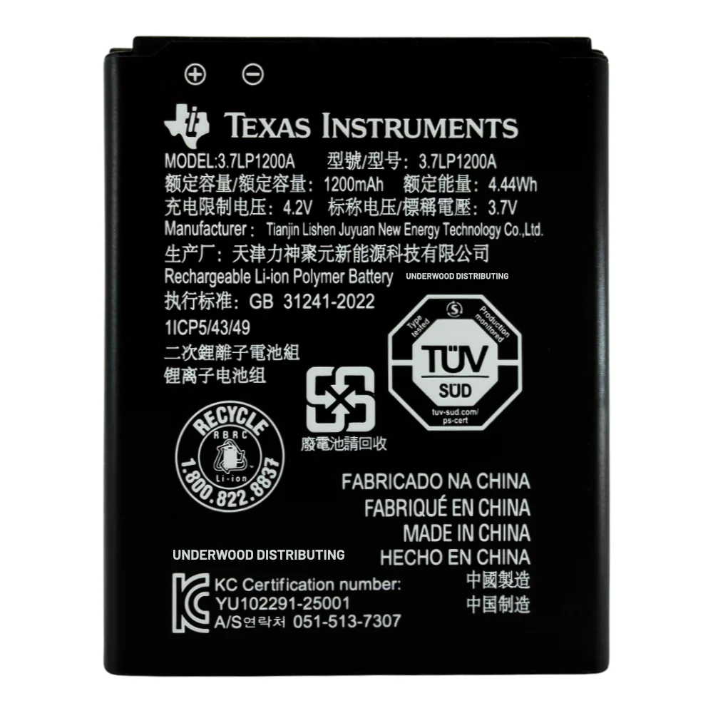 Replacement Battery for the Ti-84 Evo Graphing Calculator - Image 3