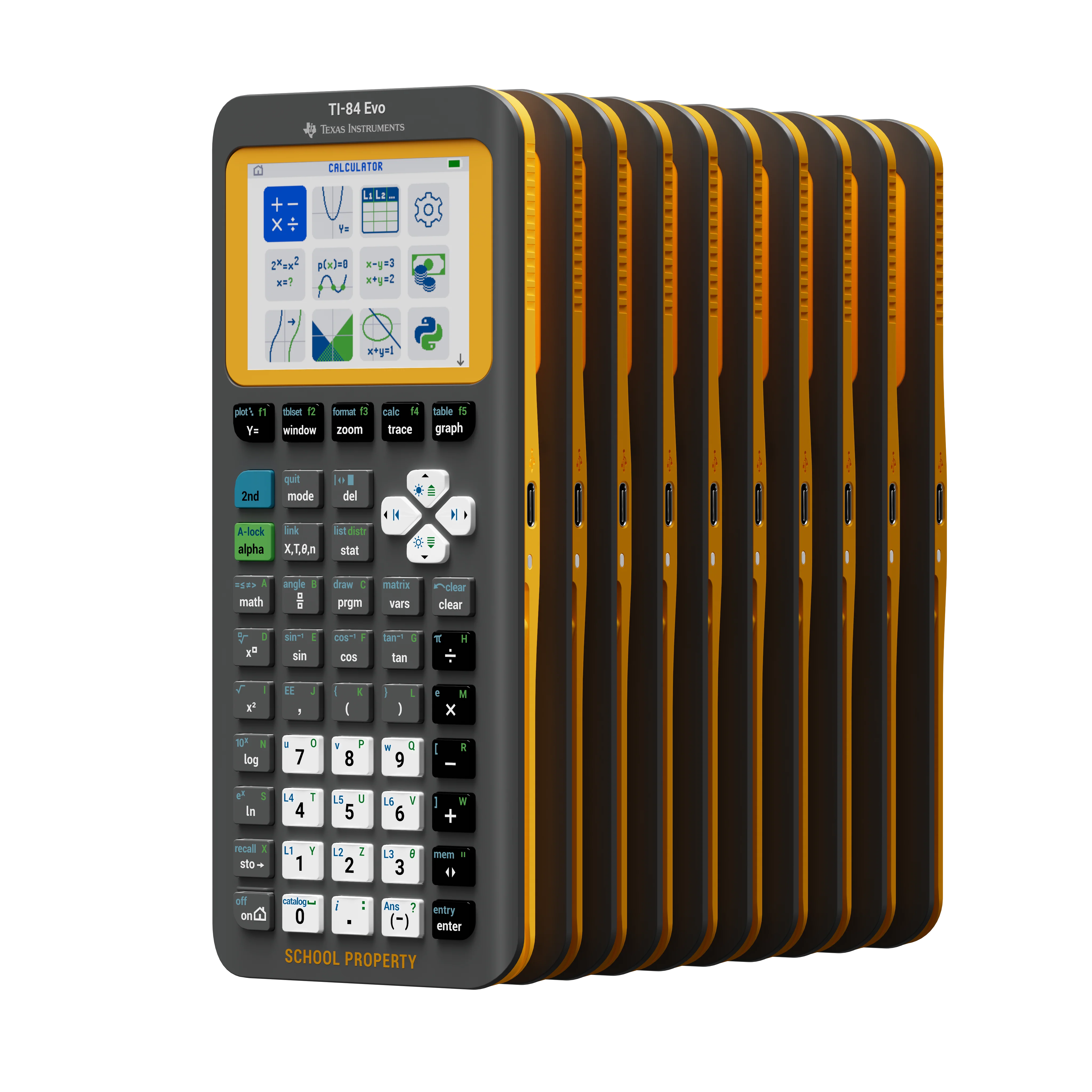 TI-84 Evo Graphing Calculator - 10 Pack (EZ-Spot)