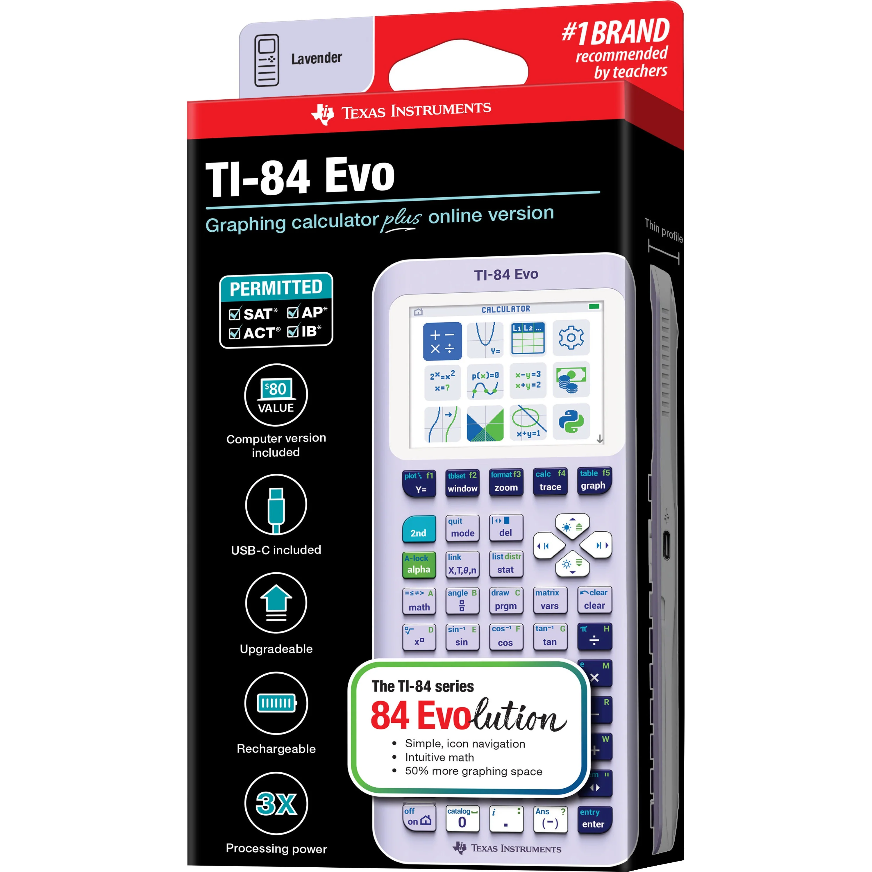 TI-84 Evo Graphing Calculator - Lavender - Image 12