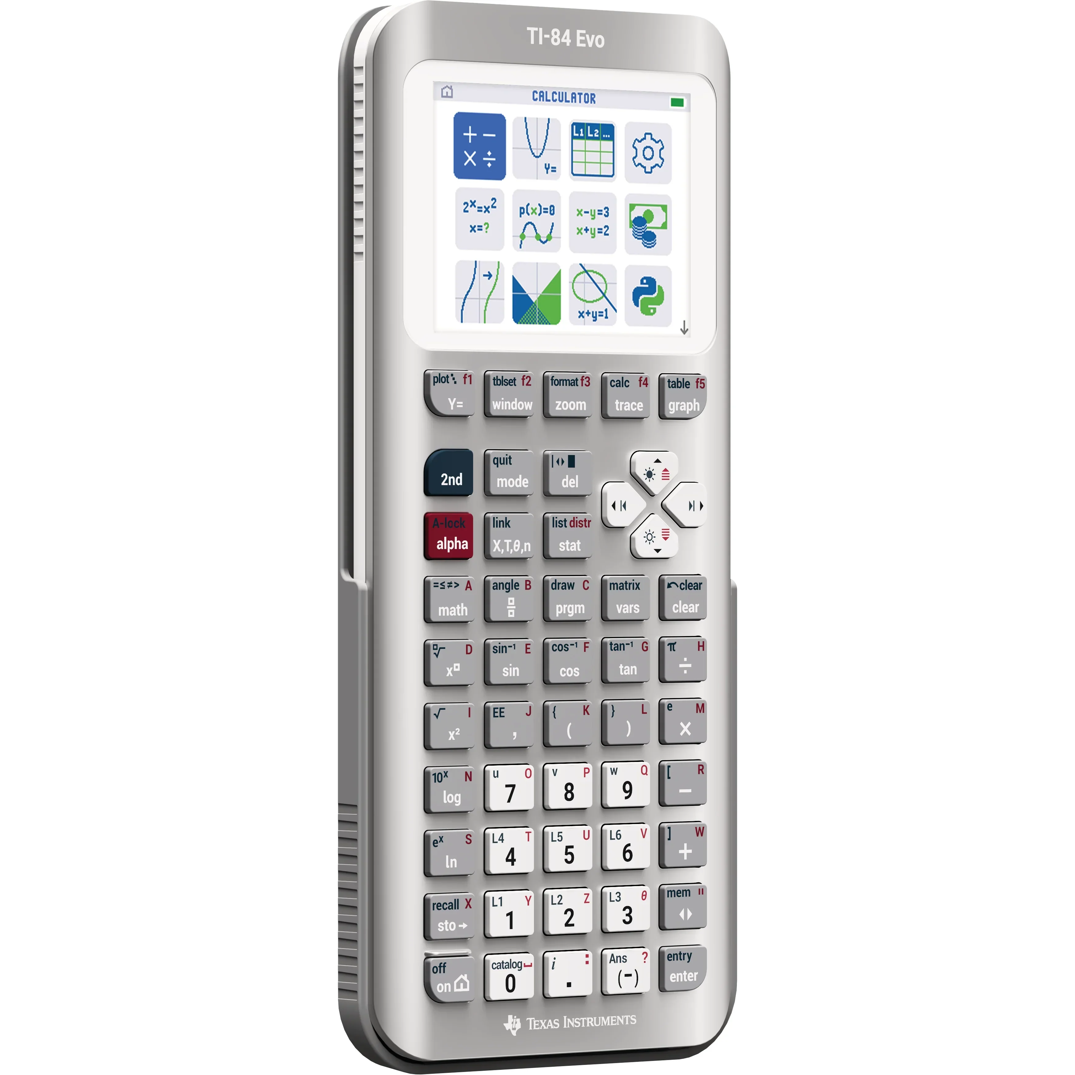 TI-84 Evo Graphing Calculator - Silver (Metallic) - Image 3