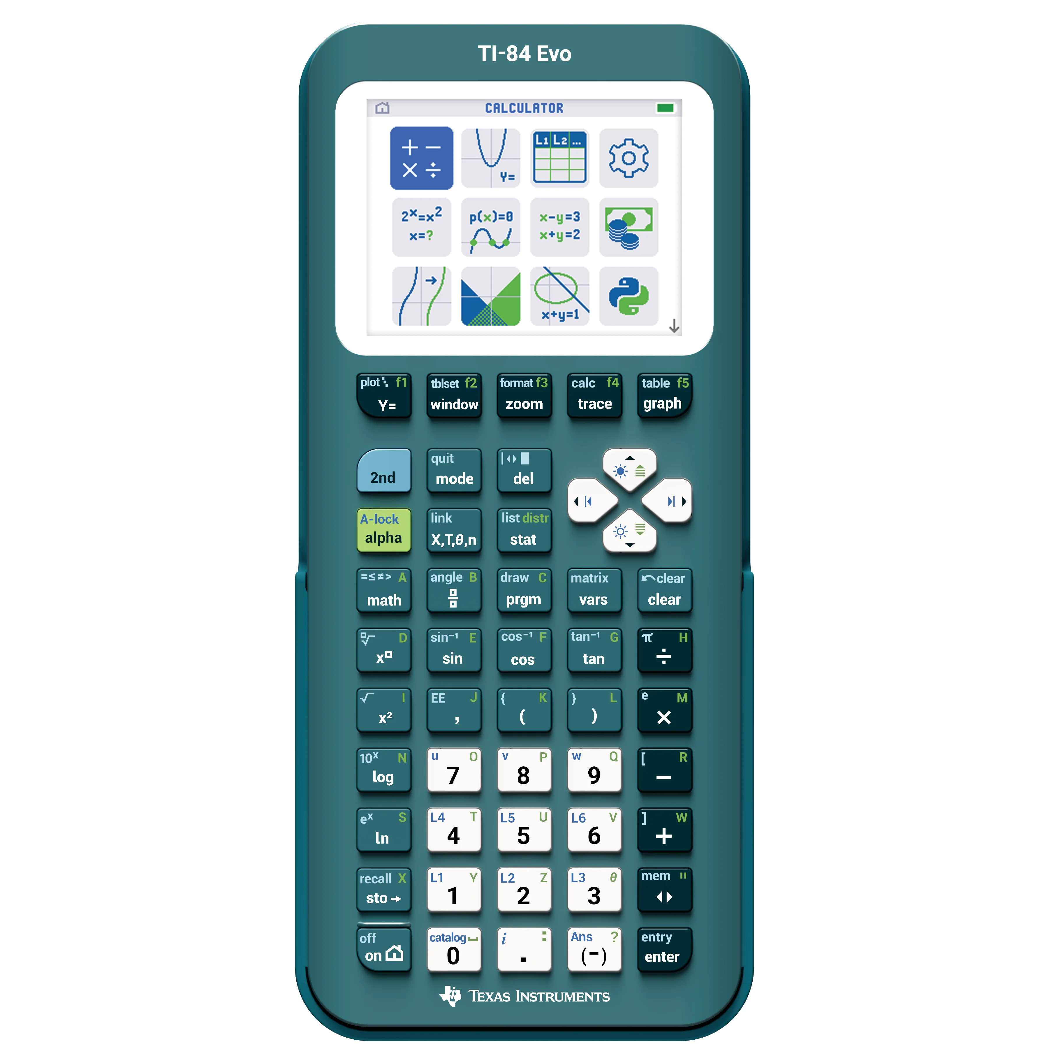 TI-84 Evo Graphing Calculator - Teal - Image 2