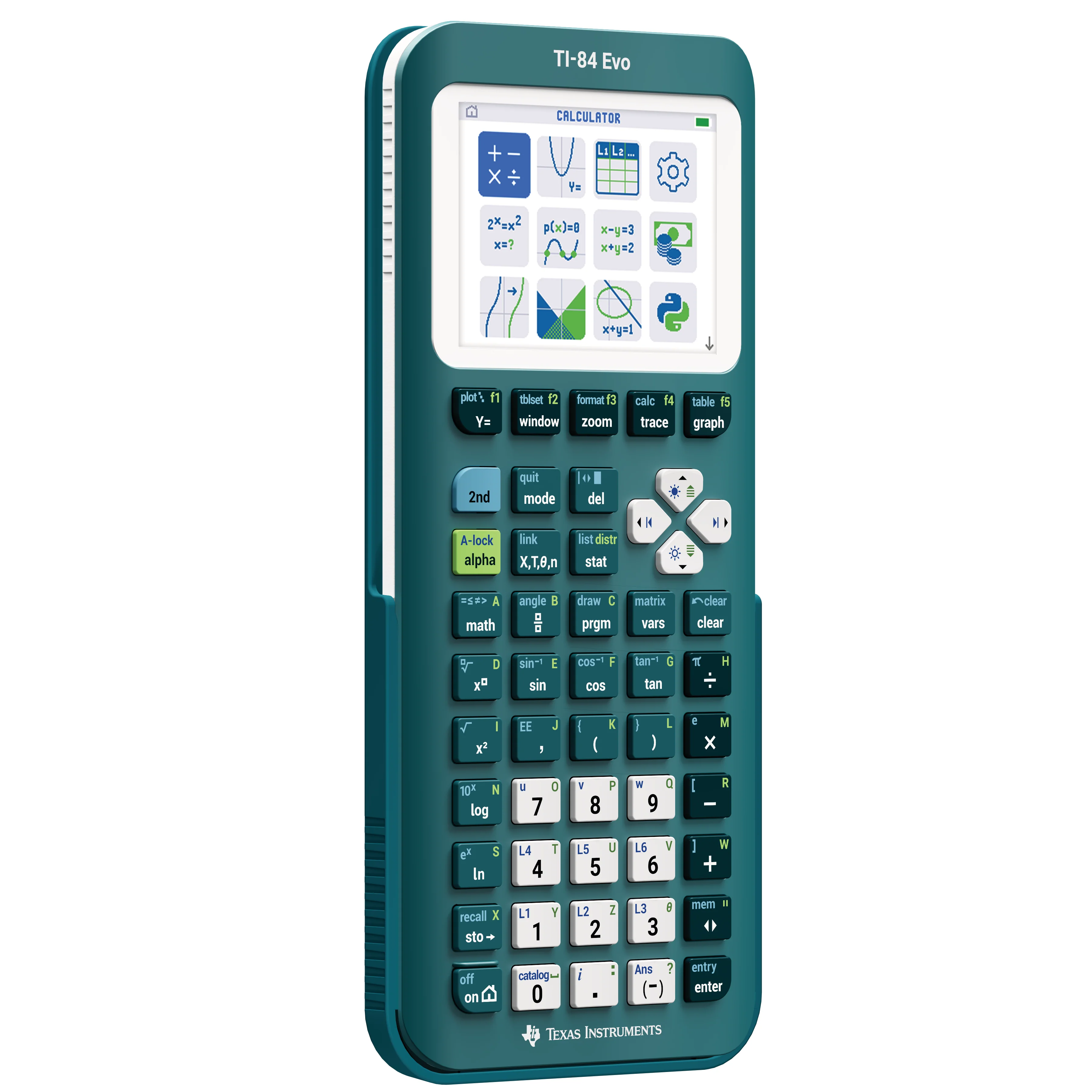 TI-84 Evo Graphing Calculator - Teal - Image 3