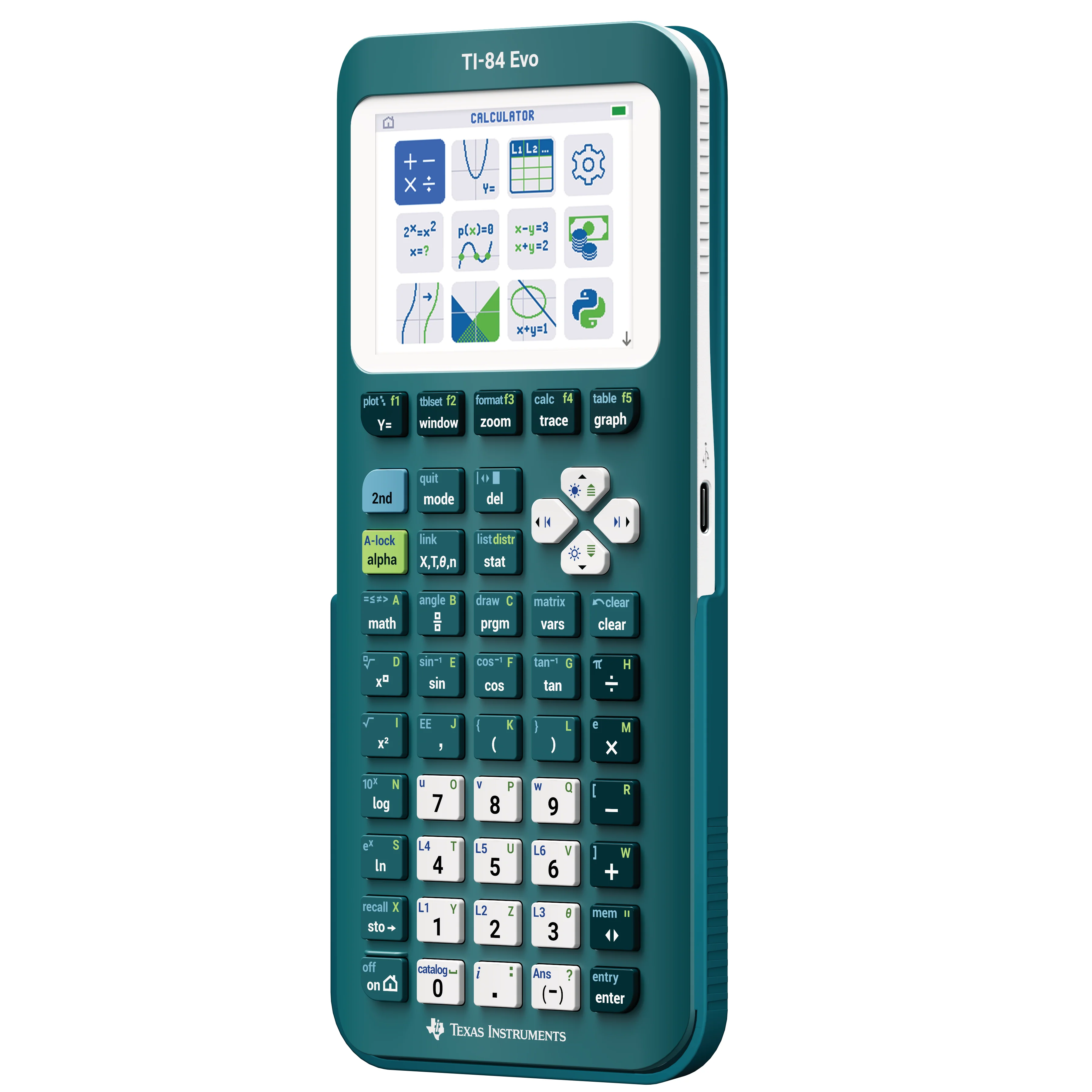 TI-84 Evo Graphing Calculator - Teal - Image 4
