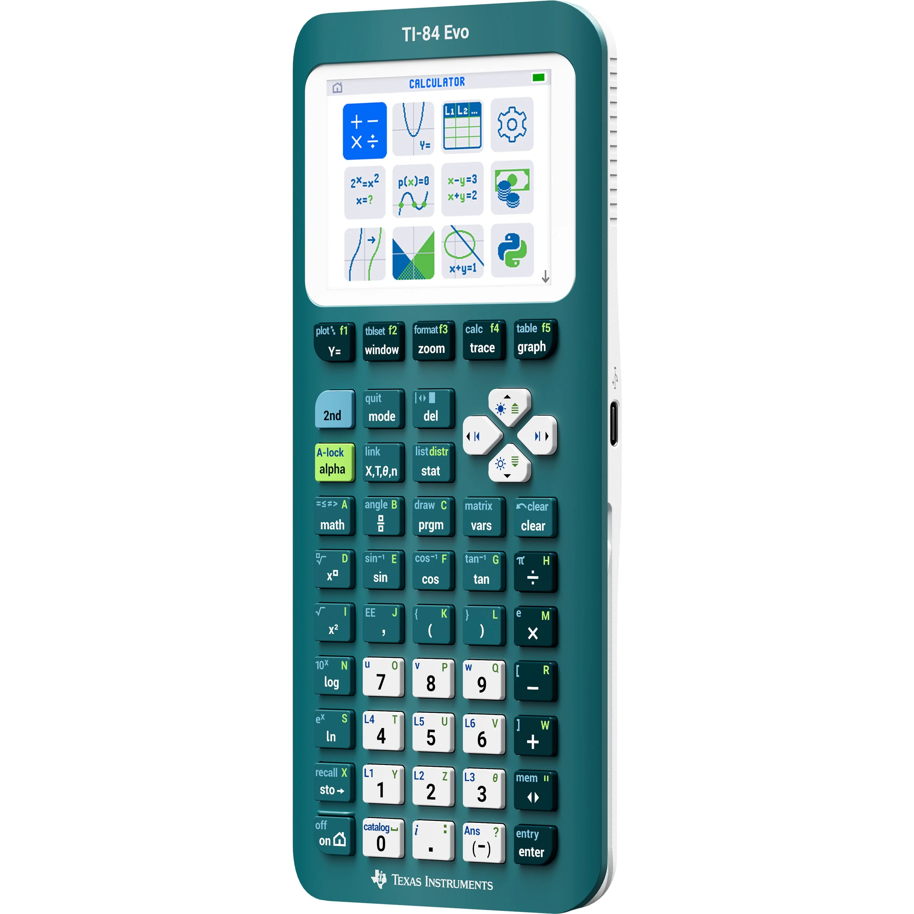 TI-84 Evo Graphing Calculator - Teal - Image 8