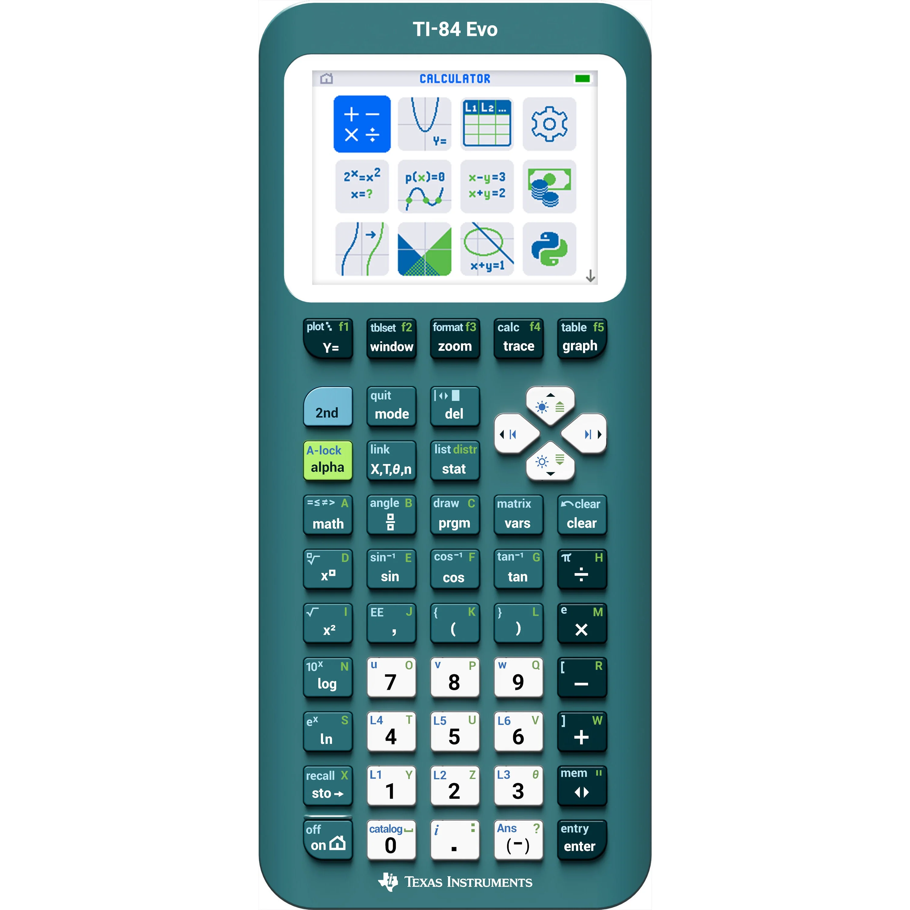 TI-84 Evo Graphing Calculator - Teal - Image 9