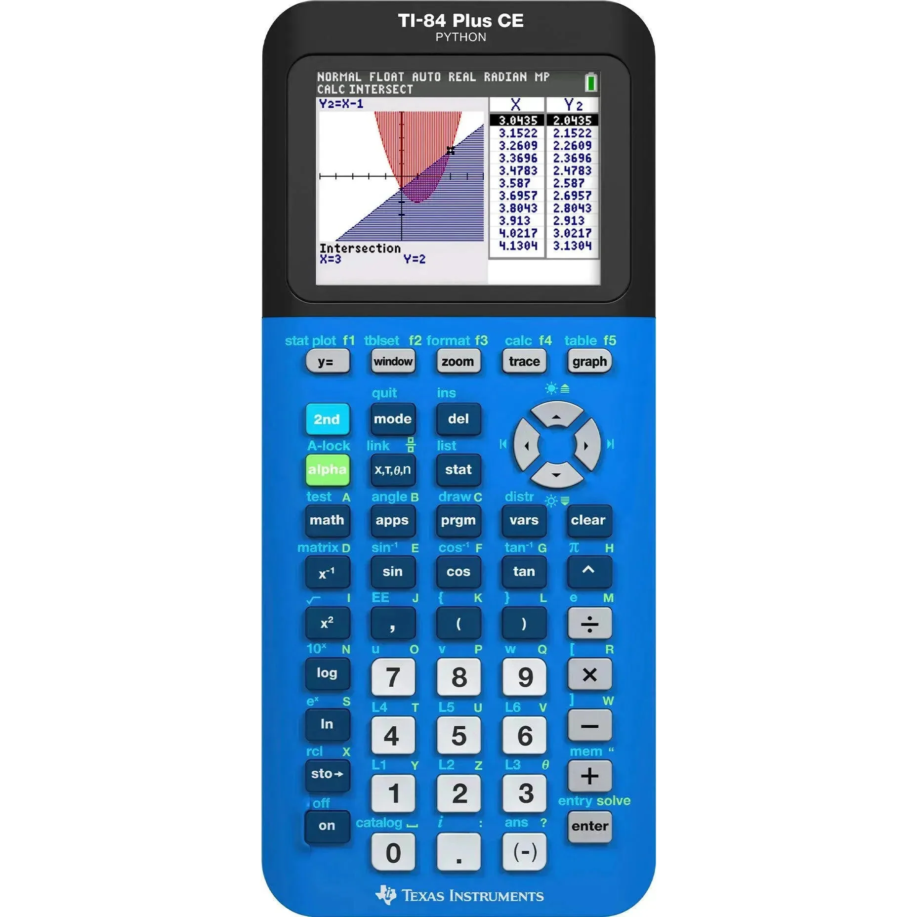 Ti-84 Plus CE Python Graphing Calculator - Bionic Blue - Image 2