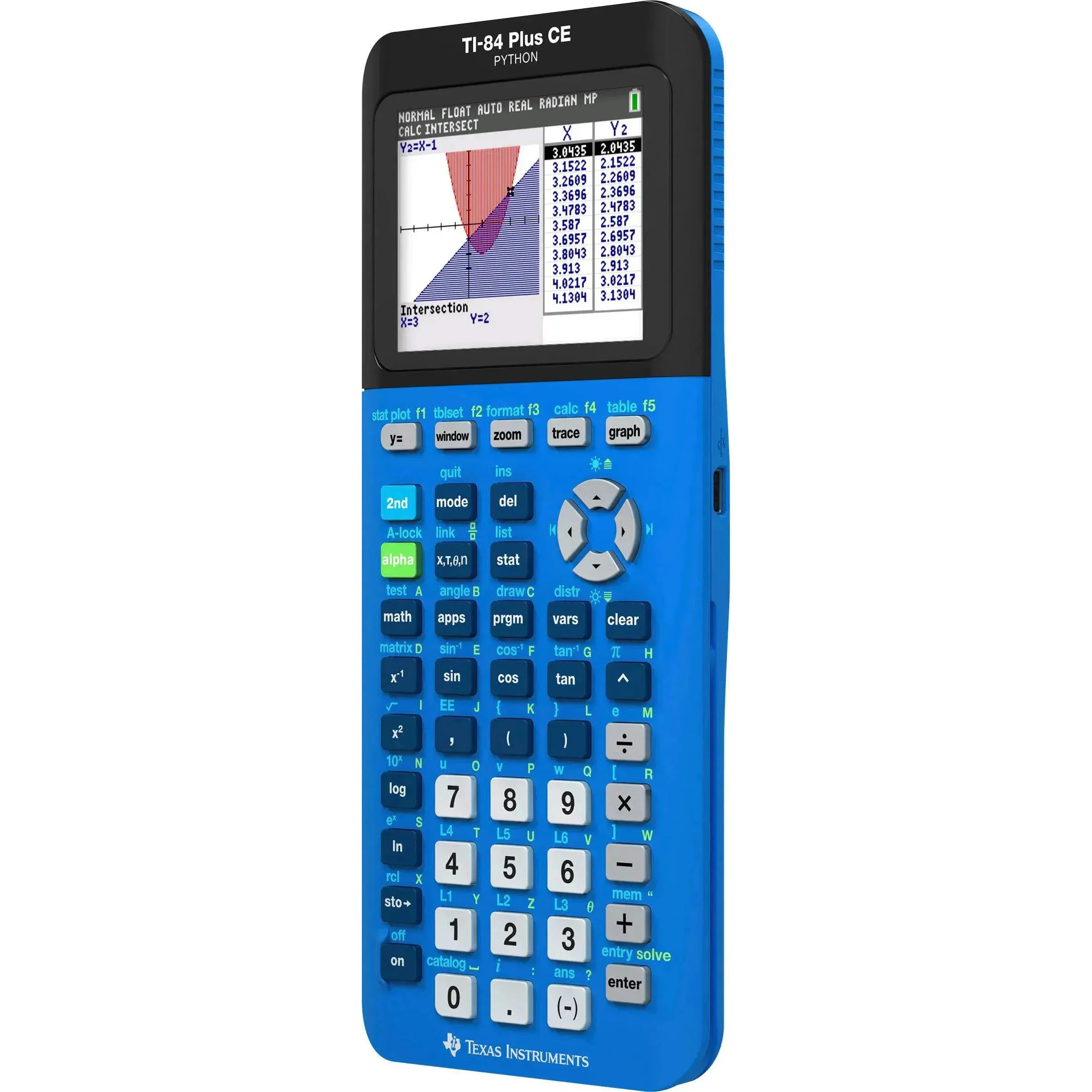 Ti-84 Plus CE Python Graphing Calculator - Bionic Blue - Image 7