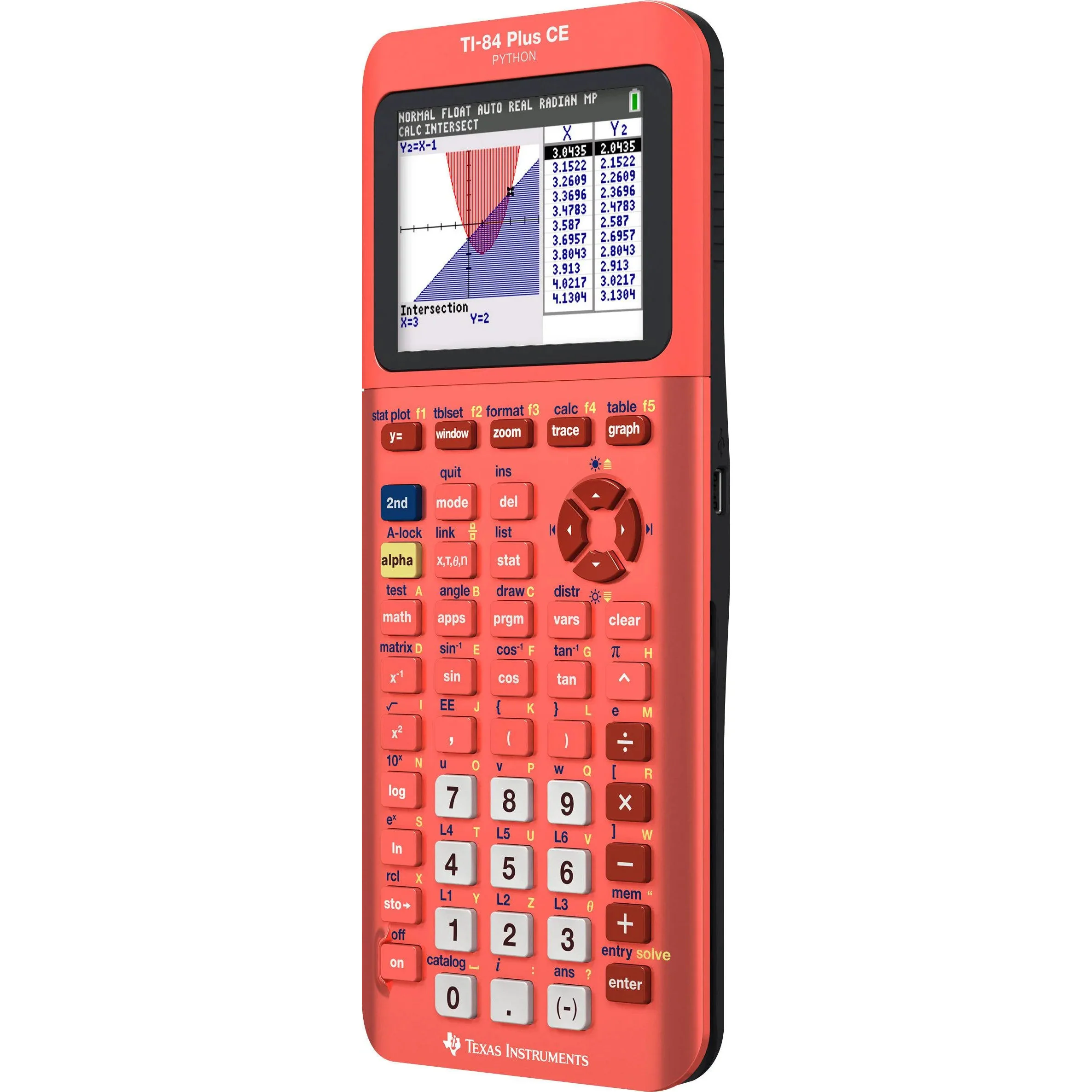 Ti-84 Plus CE Python Graphing Calculator - Count on Coral - Image 4