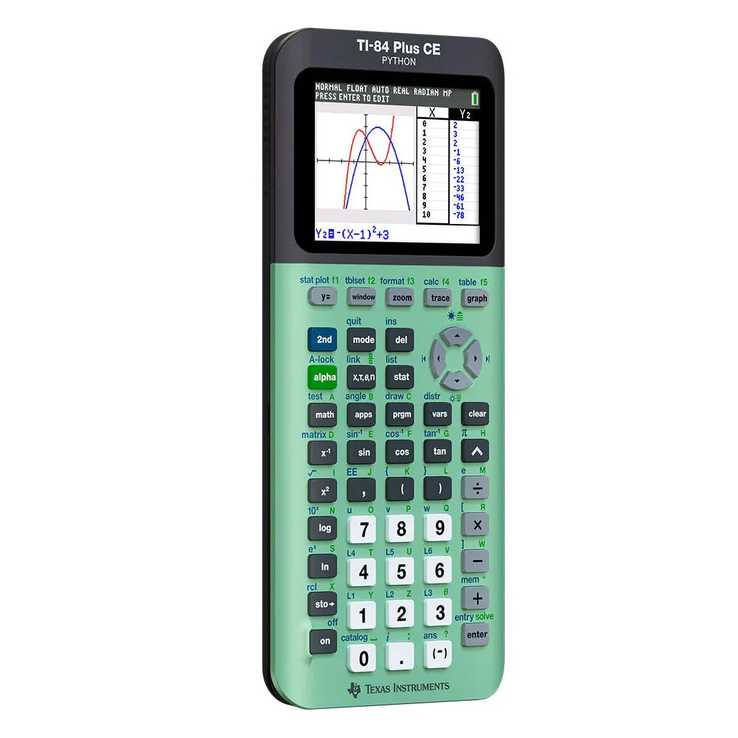 Ti-84 Plus CE Python Graphing Calculator - Measure Mint - Image 6