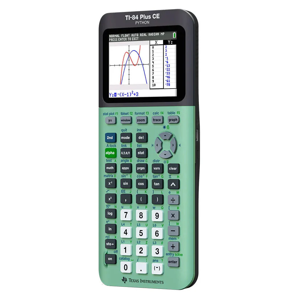 Ti-84 Plus CE Python Graphing Calculator - Measure Mint - Image 7