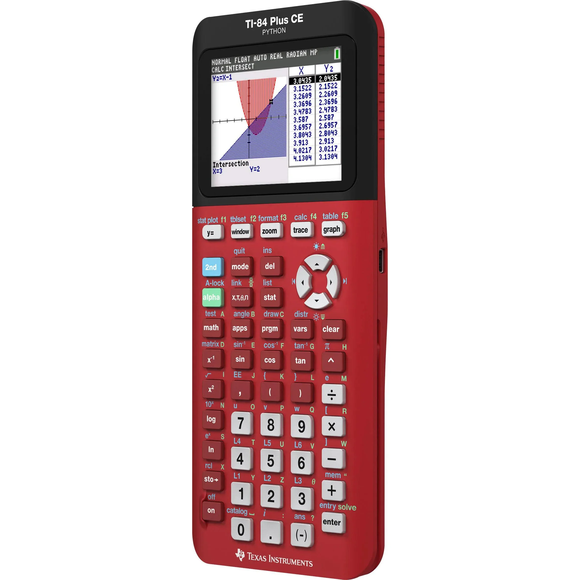 Ti-84 Plus CE Python Graphing Calculator - Radical Red - Image 6