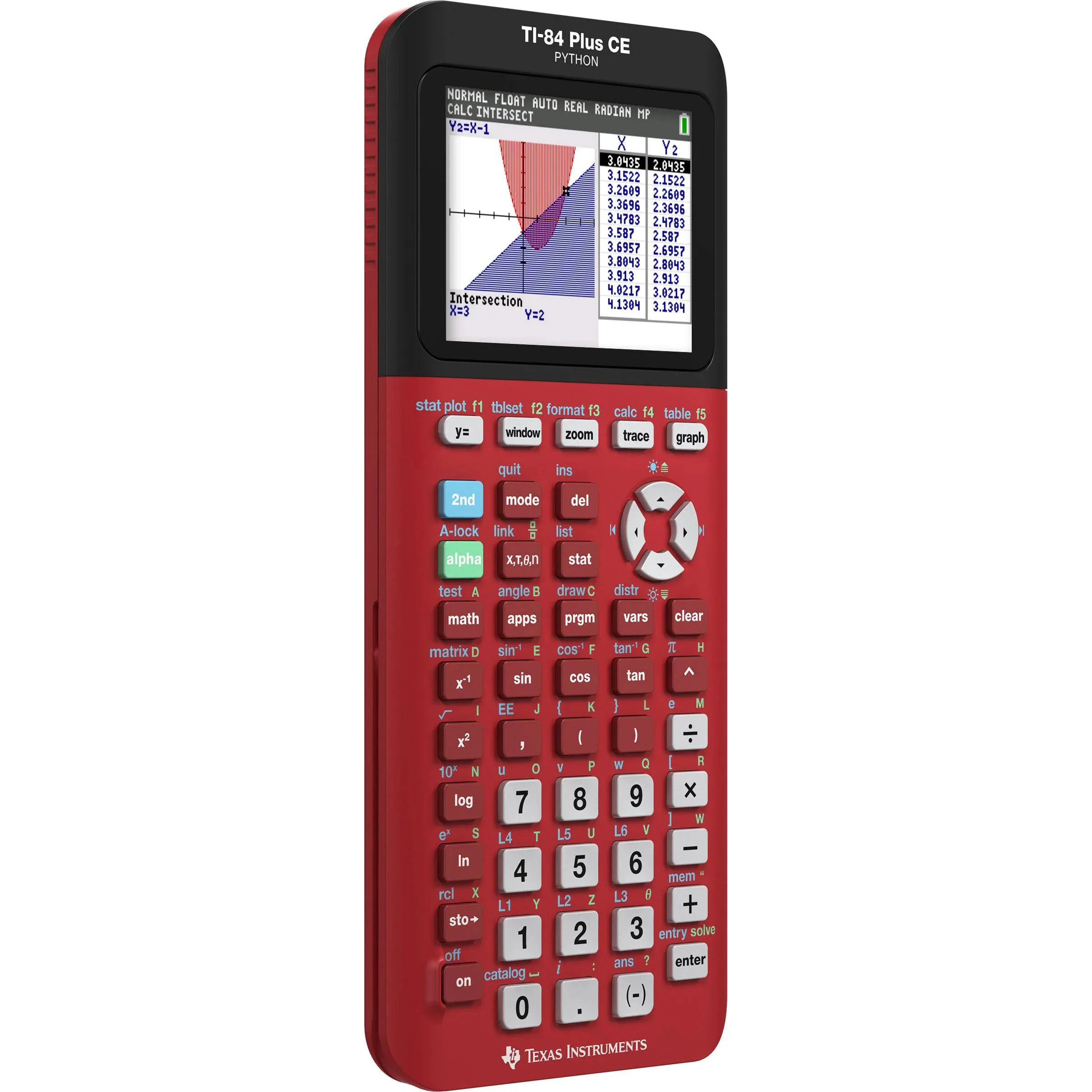 Ti-84 Plus CE Python Graphing Calculator - Radical Red - Image 7