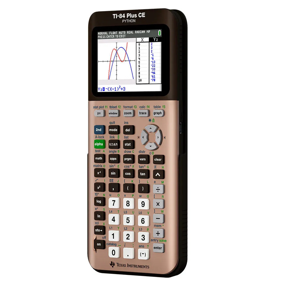 Ti-84 Plus CE Python Graphing Calculator - Rose Gold - Image 10