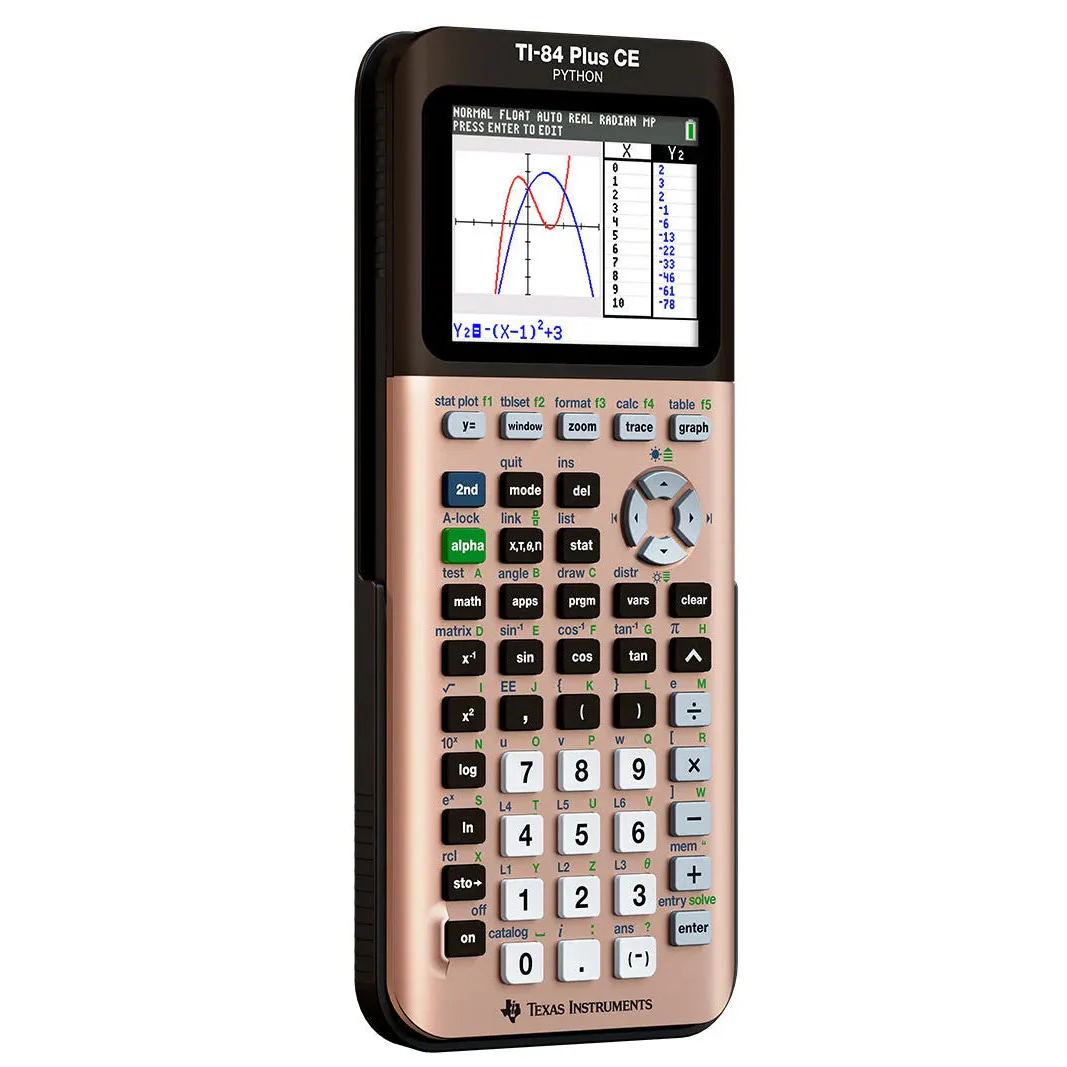 Ti-84 Plus CE Python Graphing Calculator - Rose Gold - Image 9