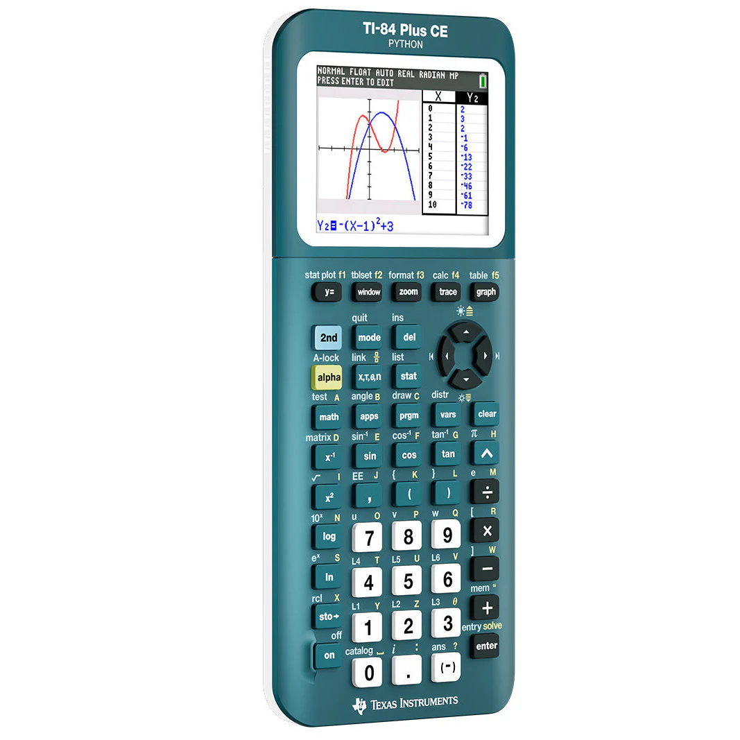 Ti-84 Plus CE Python Graphing Calculator - Totally Teal - Image 10