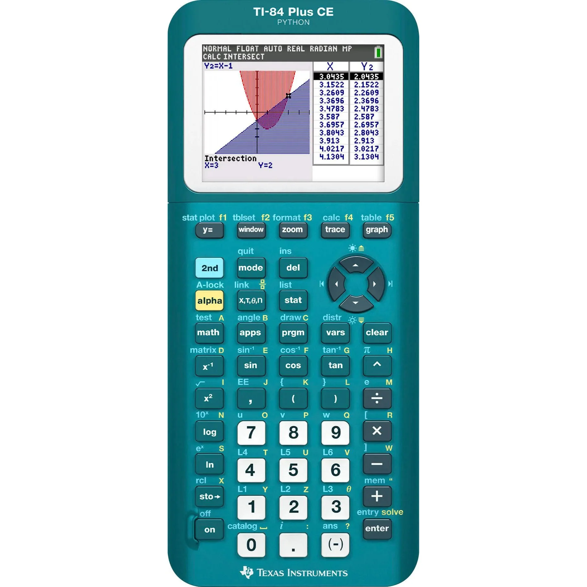 Ti-84 Plus CE Python Graphing Calculator - Totally Teal - Image 6