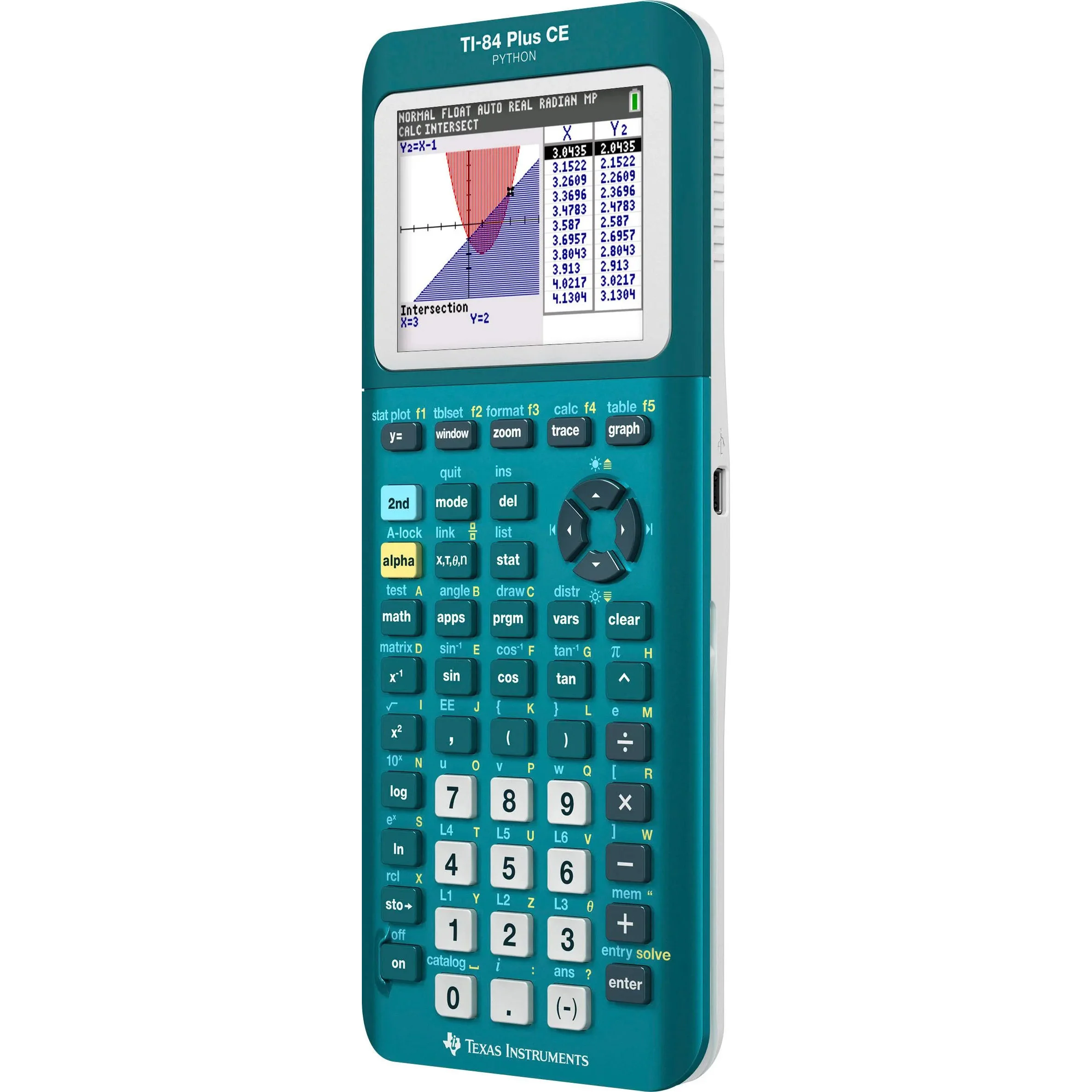 Ti-84 Plus CE Python Graphing Calculator - Totally Teal - Image 8