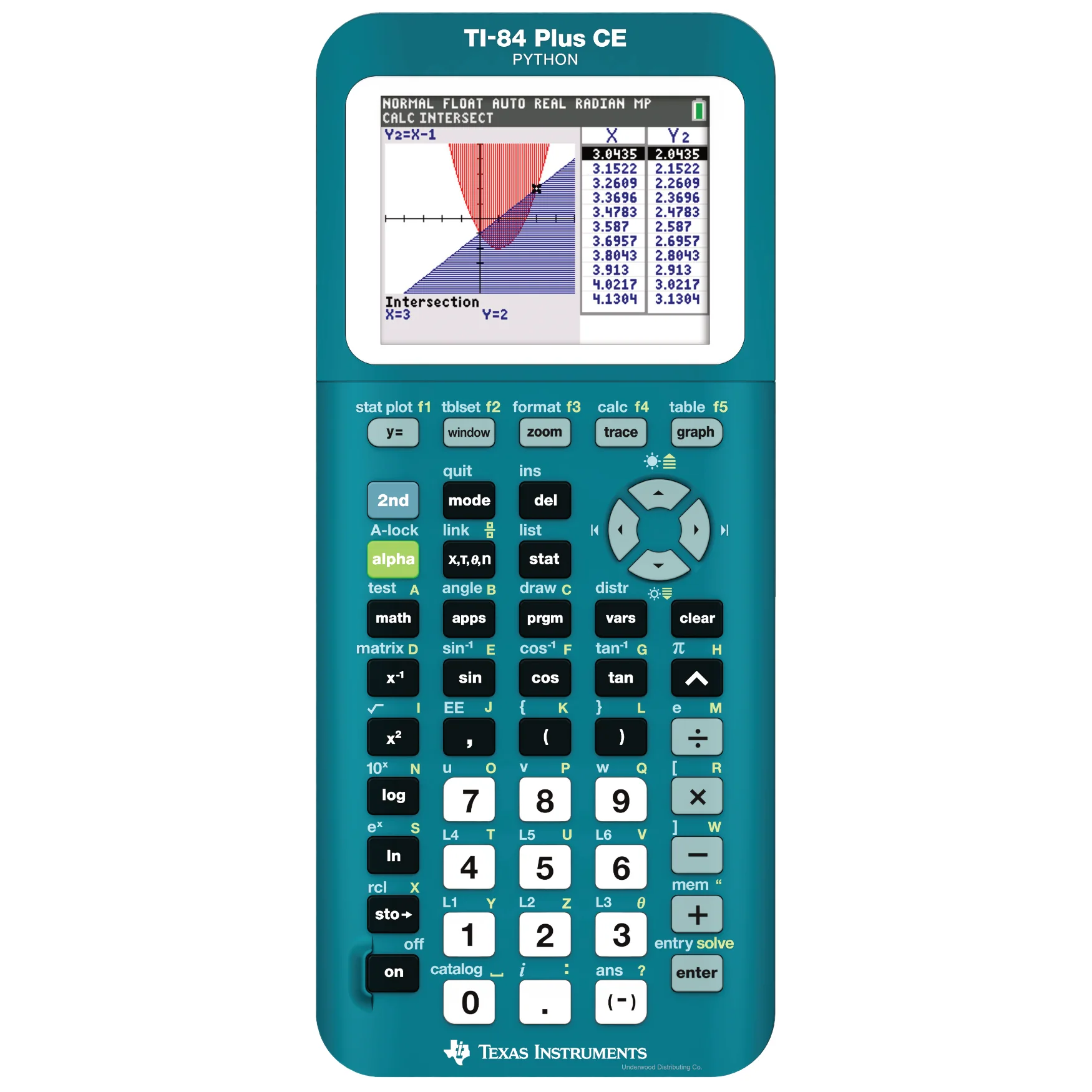 Ti-84 Plus CE Python Graphing Calculator - Trinomial Teal - Image 5