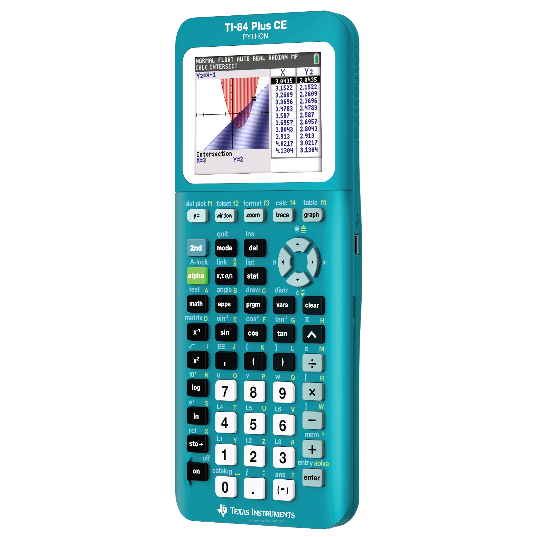 Ti-84 Plus CE Python Graphing Calculator - Trinomial Teal - Image 7