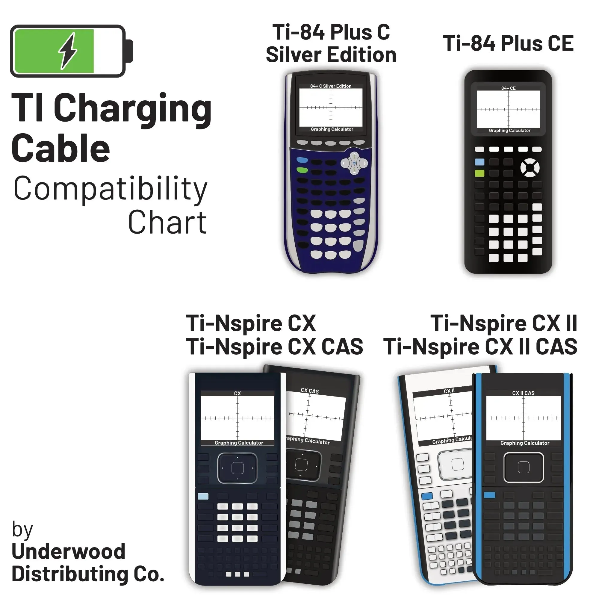 Texas Instruments Calculator Charging Cable - Image 3