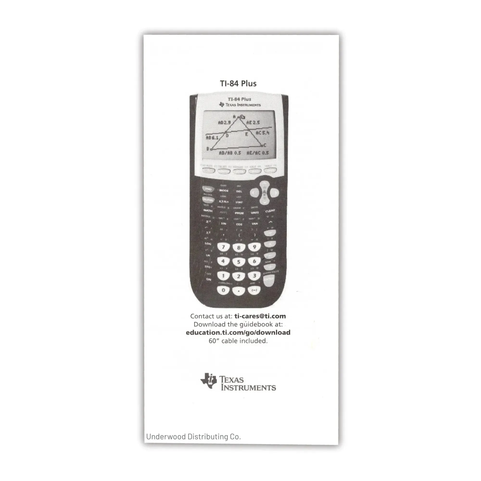 Texas Instruments Graphing Calculator Replacement Quick Reference Guide - Image 4